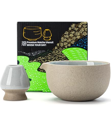 Amazon.com: Mino Ware Japanese Handcrafted Matcha Tea Bowl Beige